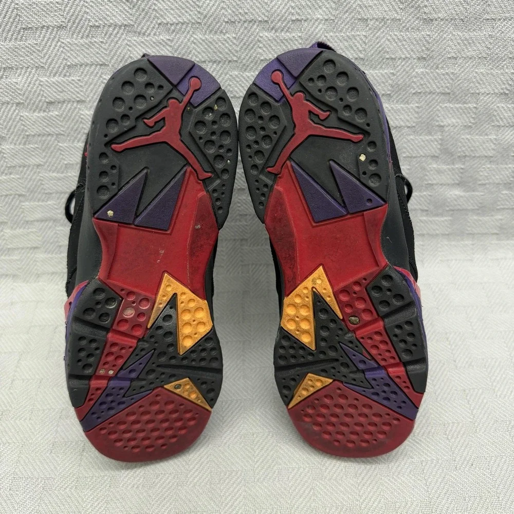Nike Air Jordan 7‎ Retro Raptors GS Kids 5.5y Black Basketball 304774-018